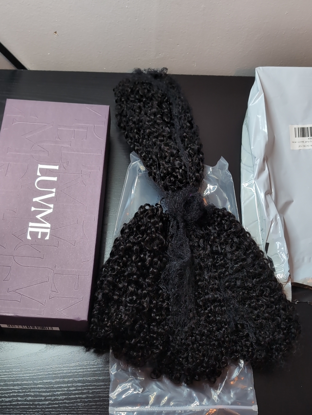 16 In 195 G Miracle Knots Crochet Human Hair Jerry Curly Natural Black